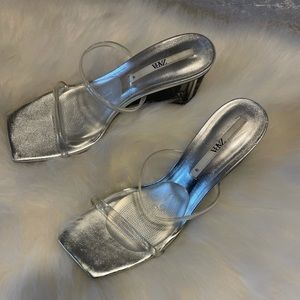 Zara clear sandals
